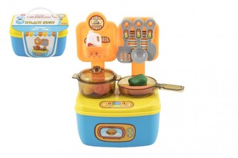 Kuchyňská sada nádobí plast v plastovém kufříku 17x10x12cm