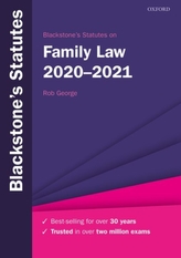 Blackstone's Statutes on Family Law 2020-2021