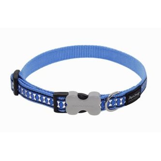 Obojek RD 15 mm x 24-37 cm - Bones Rfx- Stř. Modrá