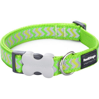 Obojek RD 20 mm x 30-47 cm - Ziggy Rfx - Limetková