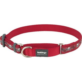 Ob. pol. RD 25 mm x 41-62 cm - Skull & Roses Red