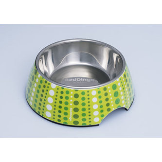 Red Dingo miska - Lotzadotz Lime Green - 350 ml