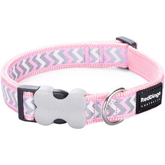 Obojek RD 12 mm x 20-32 cm - Ziggy Rfx - Růžová