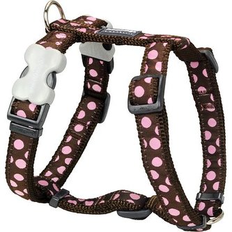 Postroj RD 25 mm x 71-113 cm - Pink Spots on Brown Postroj RD 25 mm x 71-113 cm - Pink Spots on Brown