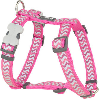 Postroj RD 15 mm x 36-54 cm - Ziggy Rfx- Tm.Růžová