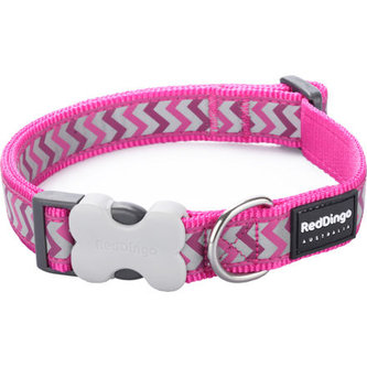 Obojek RD 25 mm x 41-63 cm - Ziggy Rfx - Tm.Růžová