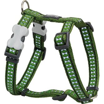 Postroj RD 15 mm x 36-54 cm - Bones Rfx- Zelená