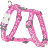 Postroj RD 20 mm x 45-66 cm - Flanno Hot Pink