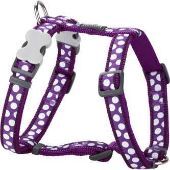 Postroj RD 20 mm x 45-66 cm- White Spots on Purple Postroj RD 20 mm x 45-66 cm- White Spots on Purple