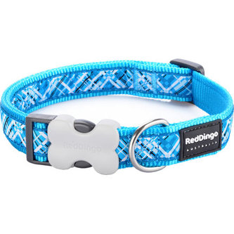 Obojek RD 20 mm x 30-47 cm - Flanno Turquoise