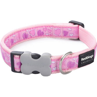 Obojek RD 12 mm x 20-32 cm - Breezy Love Pink