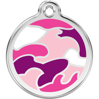 Známka Red Dingo - Camouflage - růžová velikost známky L - 37 mm