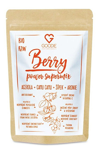 Goodie Berry Power Supermix BIO 150 g (acerola + camucamu + aronie + šípek) Goodie Berry Power Supermix BIO 150 g (acerola + camucamu + aronie + šípek)
