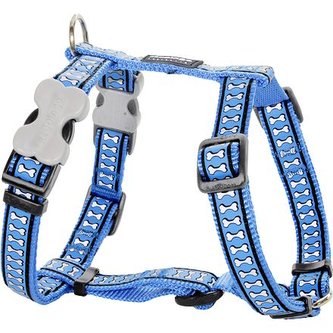 Postroj RD 12 mm x 30-44 cm - Bones Rfx- Stř.Modrá