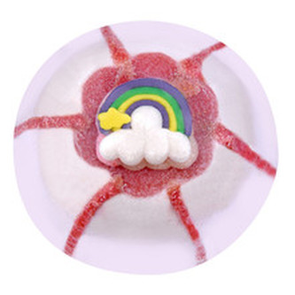 Bomb Cosmetics Šumivá koupelová bomba Duha (Bath Blaster ø 7,5 cm) 160 g woman