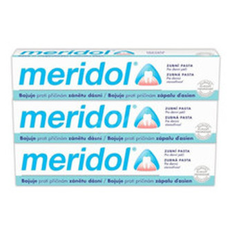 Meridol Zubní pasta proti zánětu dásní tripack 3 x 75 ml unisex