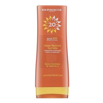 Dermacol Voděodolné zvláčňující mléko na opalování SPF 20 (Water Resistant Sun Milk) 200 ml unisex