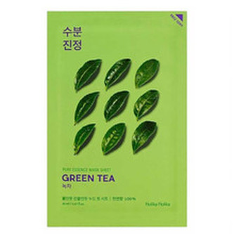 Holika Holika Plátýnková maska pro citlivou a zarudlou pleť Green Tea (Pure Essence Mask Sheet) 20 ml woman