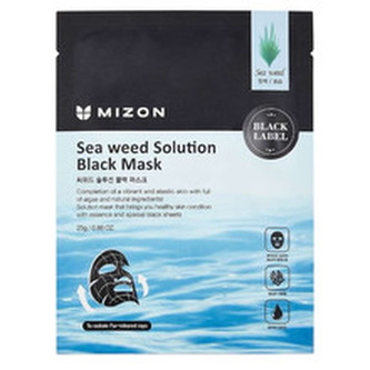 Mizon Vyživující maska s mořskou řasou (Sea Weed Solution Black Mask) 25 g woman