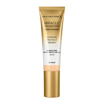 Max Factor Hybridní make-up Miracle Touch Second Skin SPF 20 (Hybrid Foundation) 30 ml Odstín 05 Medium woman
