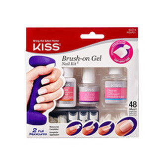 KISS Gelová samoschnoucí sada Brush-on Gel (Nail Kit) woman