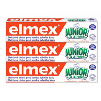 Elmex Dětská zubní pasta Junior Trio 3 x 75 ml child