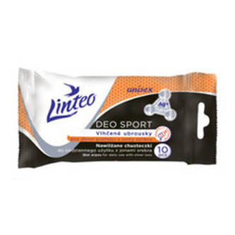 Linteo Vlhčené ubrousky pro denní potřebu Deo sport 10 ks unisex