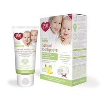 SPLAT Zubní pasta pro děti jablko banán Baby + prstový kartáček 40 ml child
