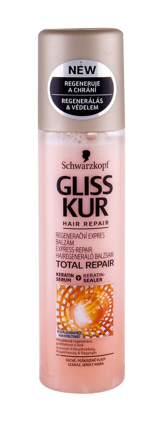 Gliss Kur Bezoplachový expres balzám pro suché, poškozené vlasy Total Repair 200 ml woman