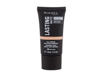 Rimmel Dlouhotrvající make-up Lasting Matte (Full Coverage Mattifying Foundation) 30 ml Odstín 200 Soft Beige woman