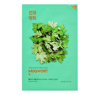 Holika Holika Zklidňující textilní maska s výtažky z pelyňku Mugwort (Pure Essence Mask Sheet) 23 ml woman