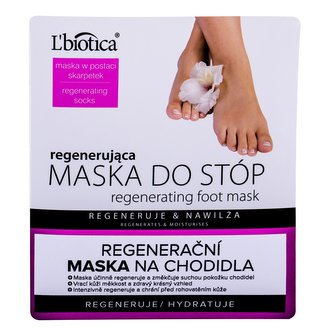 L´Biotica Foot Mask Krém na nohy Regenerating 1 ks pro ženy