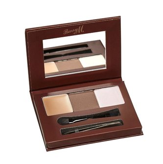 Barry M Brow Kit Set a paletka na obočí 4,5 g Light - Medium pro ženy