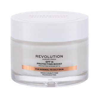 Revolution Skincare Moisture Cream Denní pleťový krém Normal to Oily Skin 50 ml SPF15 pro ženy