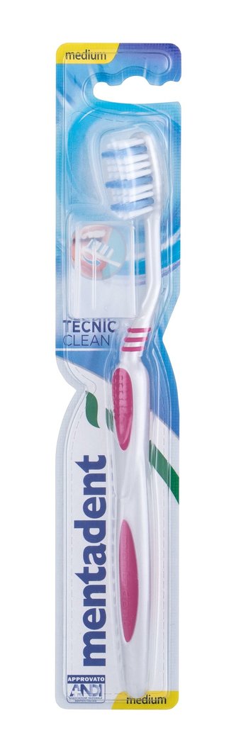 Mentadent Tecnic Clean Zubní kartáček Medium 1 ks unisex