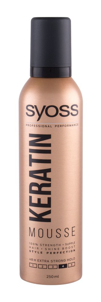 Syoss Professional Performance Keratin Tužidlo na vlasy Mousse 250 ml pro ženy