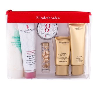 Elizabeth Arden Eight Hour Cream tělový balzám 50 ml + pleťové sérum 3,2 ml + balzám na rty 13 ml + denní krém 15 ml + čistící krém 50 ml + tělový krém 100 ml + kosm. taška