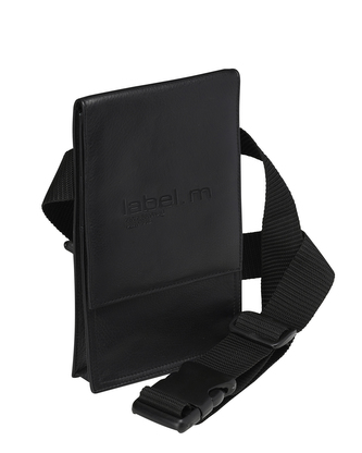label.m Leather Scissor Pouch Black
