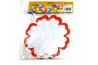 Girlanda papírová květ 4m mix druhů v sáčku karneval