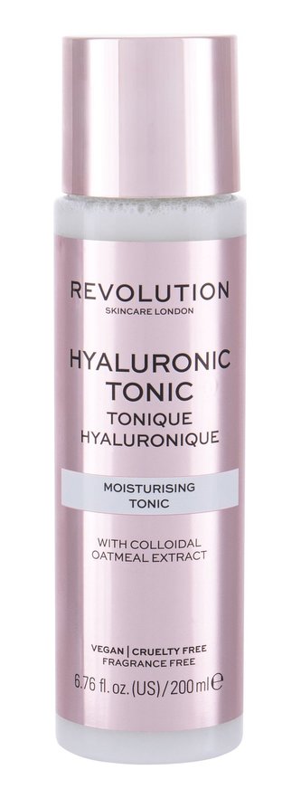 Makeup Revolution London Skincare Pleťová voda a sprej Hyaluronic Tonic 200 ml Moisturising pro ženy