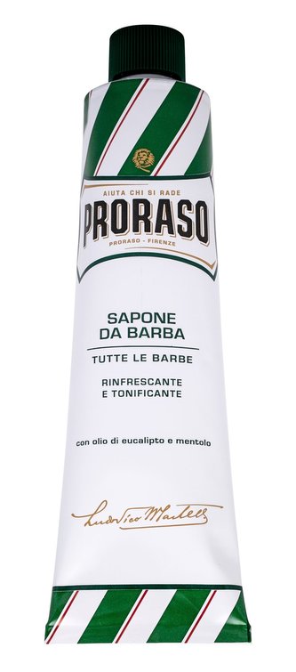 PRORASO Green Pěna na holení Shaving Soap In A Tube 150 ml pro muže