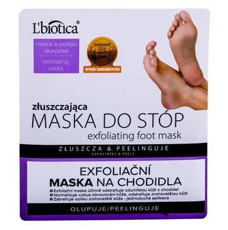 L´Biotica Foot Mask Krém na nohy Exfoliating 1 ks pro ženy