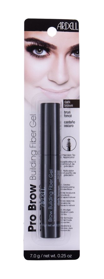 Ardell Pro Brow Řasenka na obočí Building Fiber Gel 7 g Dark Brown pro ženy