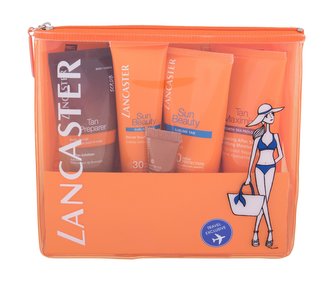 Lancaster Sun Beauty mléko na opalování SPF30 50 ml + krém na opalování SPF30 30 ml + krém po opalování 50 ml + krém před opalováním 50 ml + krém na obličej 3 ml