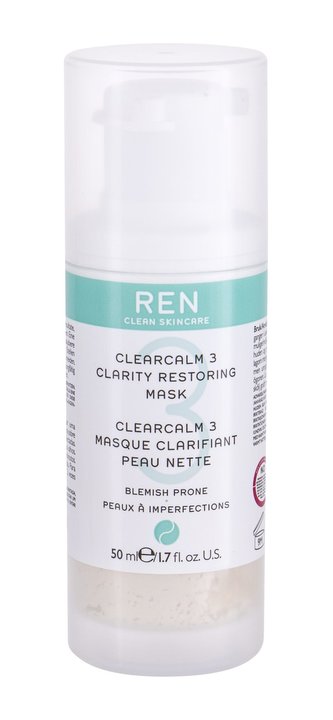 Ren Clean Skincare Clearcalm 3 Pleťová maska Clarity Restoring 50 ml pro ženy