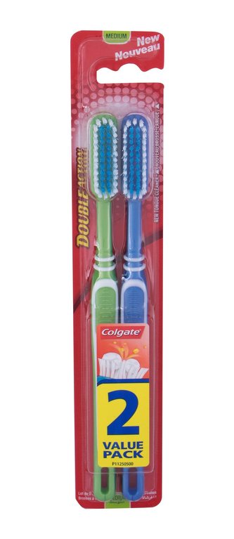 Colgate Double Action Zubní kartáček 2 ks Medium unisex