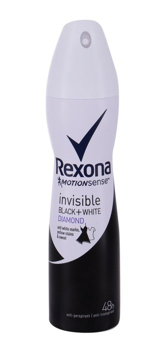 Rexona Motionsense Antiperspirant Invisible Black + White 150 ml Diamond pro ženy