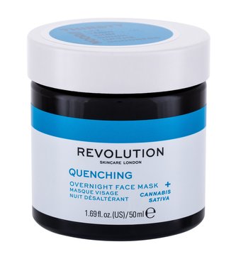 Revolution Skincare Thirsty Mood Pleťová maska Quenching 50 ml Overnight Face Mask pro ženy