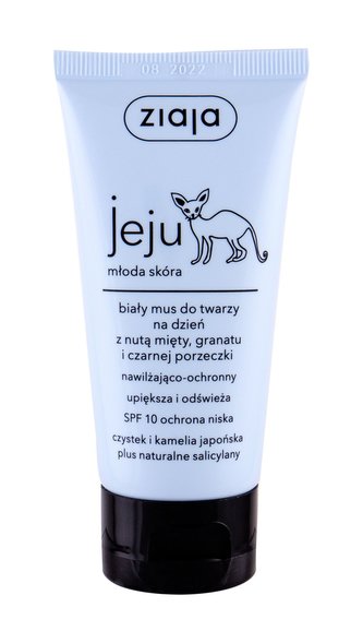 Ziaja Jeju Denní pleťový krém White Face Mousse Moisturiser 50 ml SPF10 pro ženy