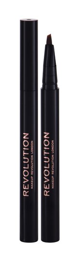 Makeup Revolution London Bushy Brow Pen Tužka na obočí 0,5 ml Dark Brown pro ženy